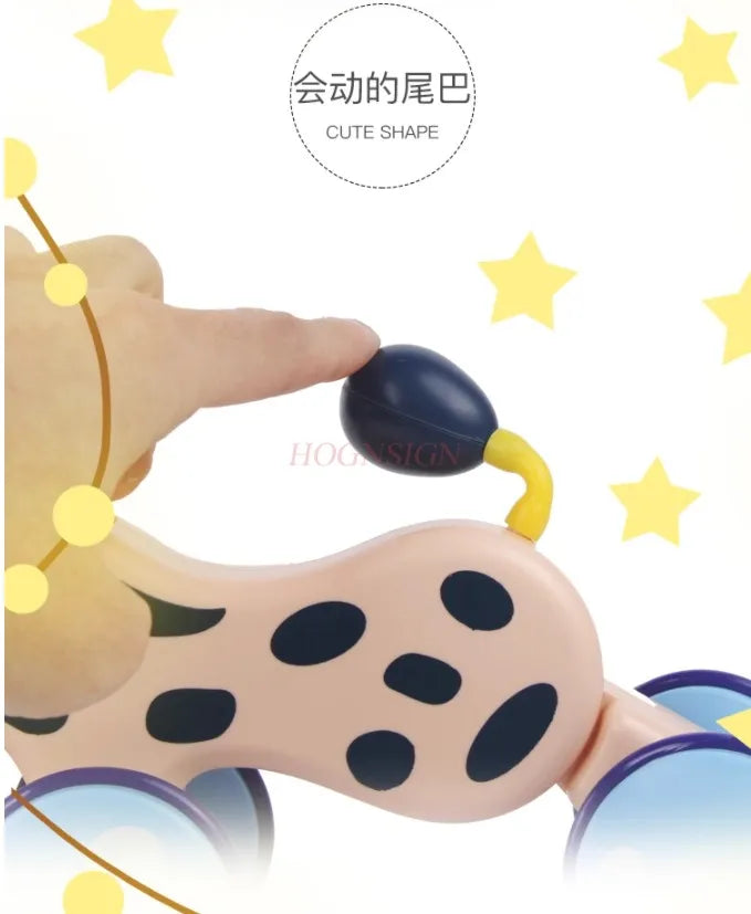 Leashed animal crawling toys