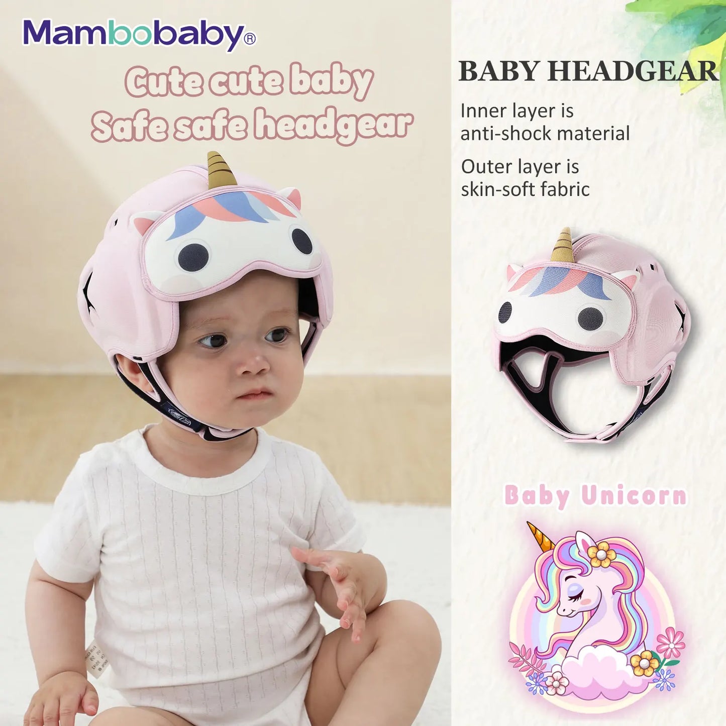 Safe Anti-Shock Baby Headwear