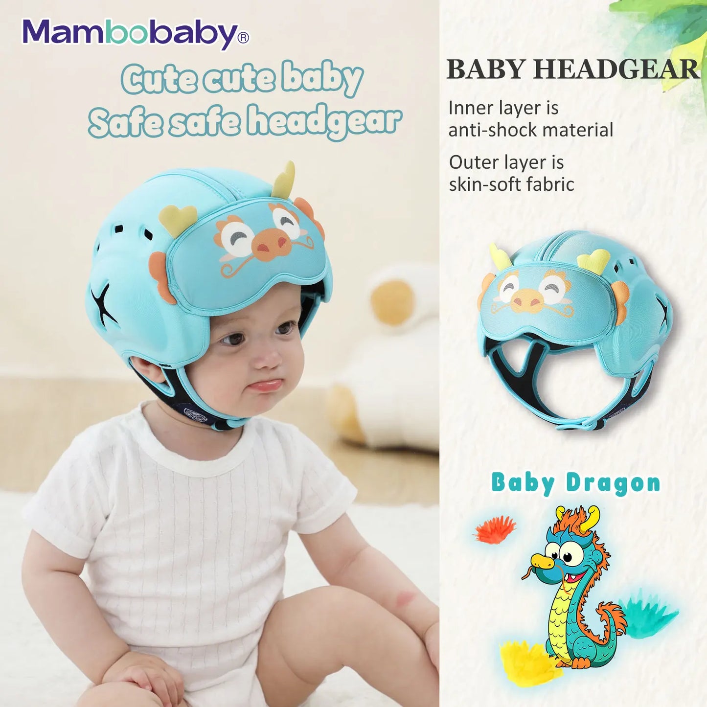 Safe Anti-Shock Baby Headwear