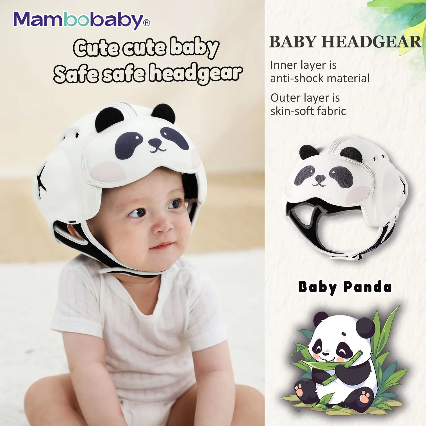 Safe Anti-Shock Baby Headwear