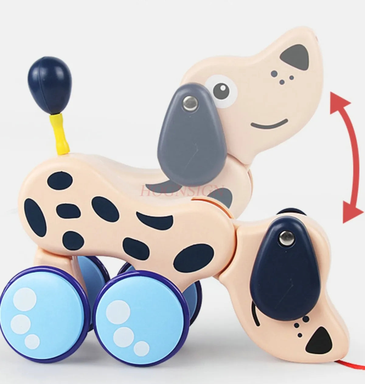 Leashed animal crawling toys