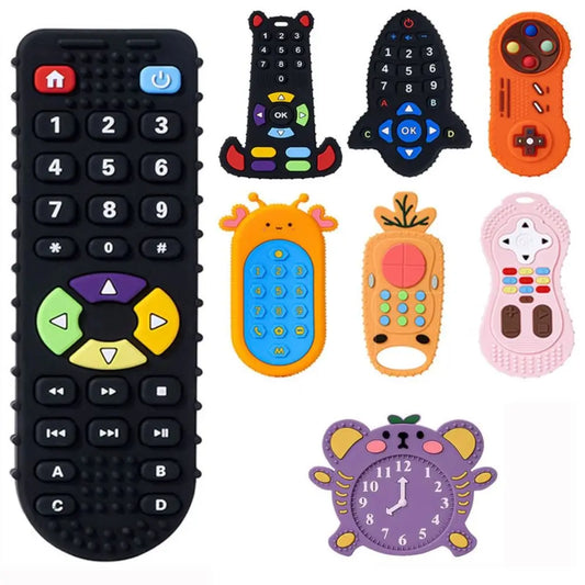 Baby Silicone Teether Toys Remote Control