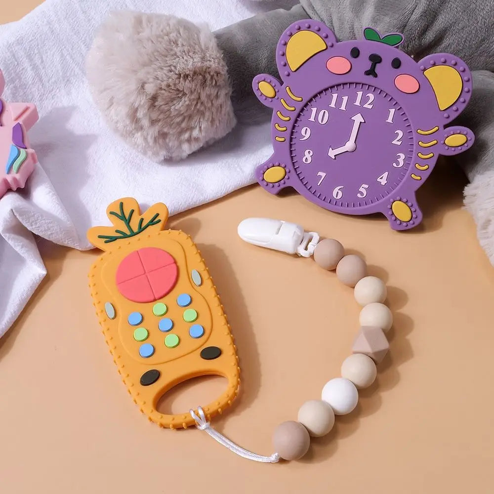 Baby Silicone Teether Toys Remote Control