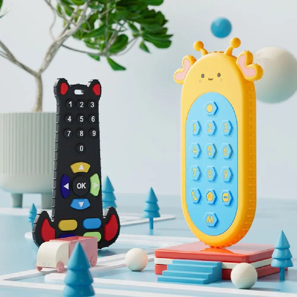 Baby Silicone Teether Toys Remote Control